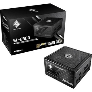 Bloc d'alimentation Asrock 650 W, certification 80 PLUS Gold, protection avancée Steel Legend