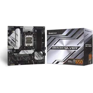 Carte mère Biostar B650 AMD AM5 microATX B650M-SILVER DDR5 192 Go RAID 2,5 GbE
