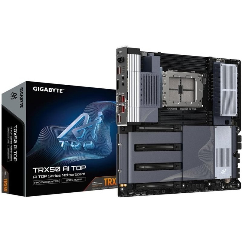 Placa Base Gigabyte TRX50 AI TOP-2B AMD TRX50 Socket STR5 DDR5 Extended ATX Wi-Fi 7 10GBE USB4