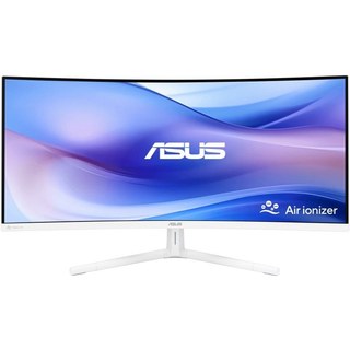 Moniteur ASUS 34″ 3440X1440 100 Hz VA incurvé HDR10 USB-C haut-parleurs Blanc