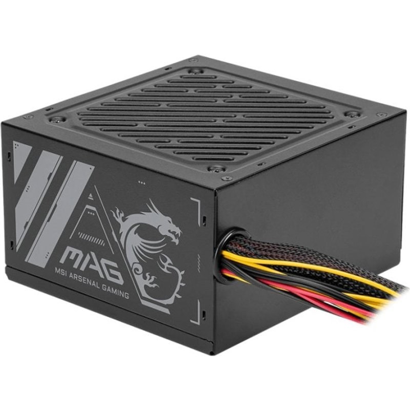 Alimentation certifiée ATX MSI MAG A500N-H 500 W avec refroidissement actif
