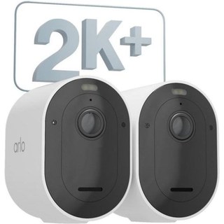 Caméra de surveillance ARLO Pro 5,2K Vision Nocturne Intérieur et Extérieur Batterie et Wi-Fi