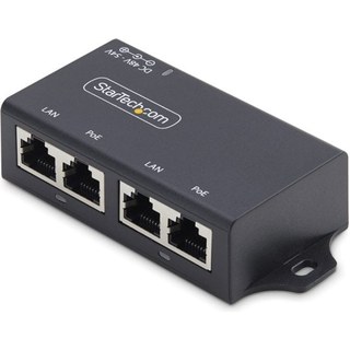 Bloc d'alimentation StarTech.com Gigabit PoE+ 30 W, 2 ports, certifié IEEE 802.3AT, modèle