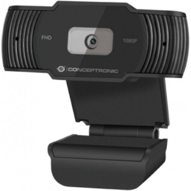 Webcam Conceptronic AMDIS04B Full HD 1080P 3,6 mm Plug and Play Microphone USB 2.0