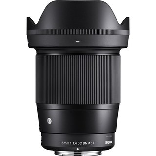 Objectif Sigma 16 mm F1.4 DC DN C, monture Fujifilm X, 16 éléments, 67 mm, noir