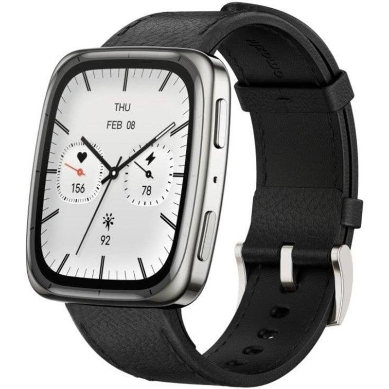 Amazfit Active 2 Square GPS NFC Mm Amoled Inox Cuir