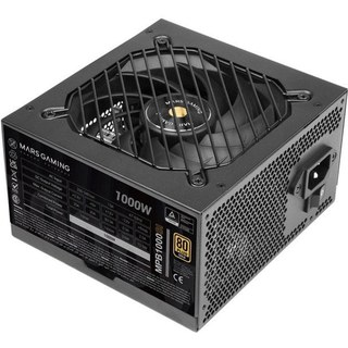 Alimentation PC Mars Gaming MPB1000SI ATX 1000 W, garantie 7 ans, 80PLUS Gold, 90 % noir