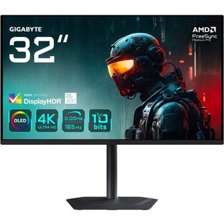 Gigabyte MO32U 31,5" 4K UHD 165 Hz OLED FreeSync Premium Pro HDR True Black 400 USB-C