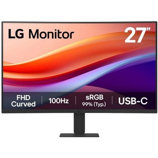 Moniteur LG 27U421A-B 27" Full HD 100 Hz VA Incurvé HDR10 USB-C Flicker Free Noir