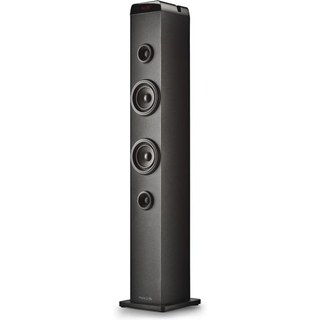 Enceintes karaoké sans fil Bluetooth 5.4 NGS avec base en bois noir
