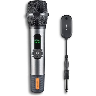 Microphone cardioïde sans fil NGS 2,4 GHz avec écran LED et autonomie de 30 heures