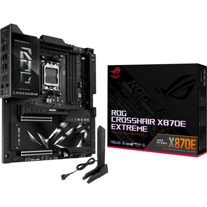 Carte mère ASUS X870E Socket AM5 ATX Wi-Fi 7 étendu 10G LAN RGB