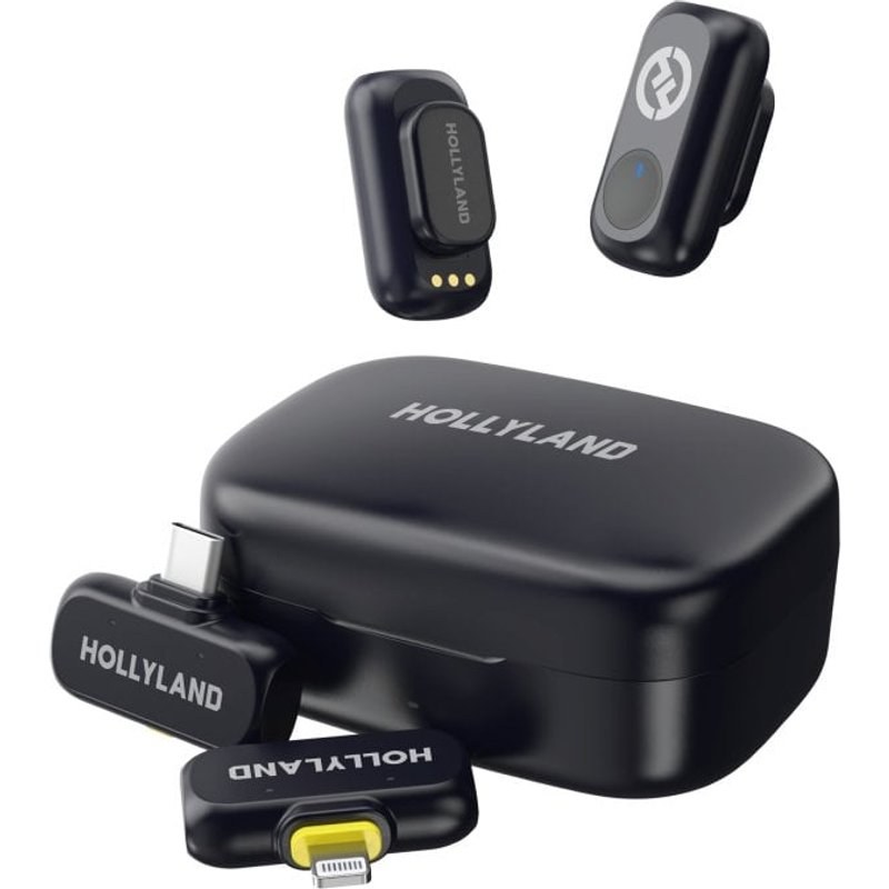 Microphone combiné Hollyland Lark A1 sans fil 2,4 GHz omnidirectionnel à réduction de bruit