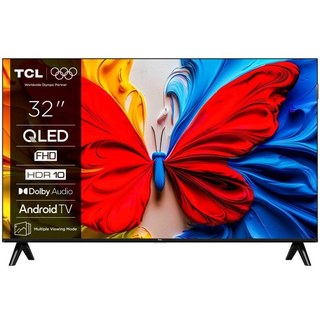 TV TCL QLED 32S5K 32" Full HD 60 Hz Smart TV Android TV HDR10 Dolby Audio