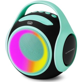 Enceintes sans fil Trevi Fiesta 20 W USB-C turquoise, résistantes à l'eau