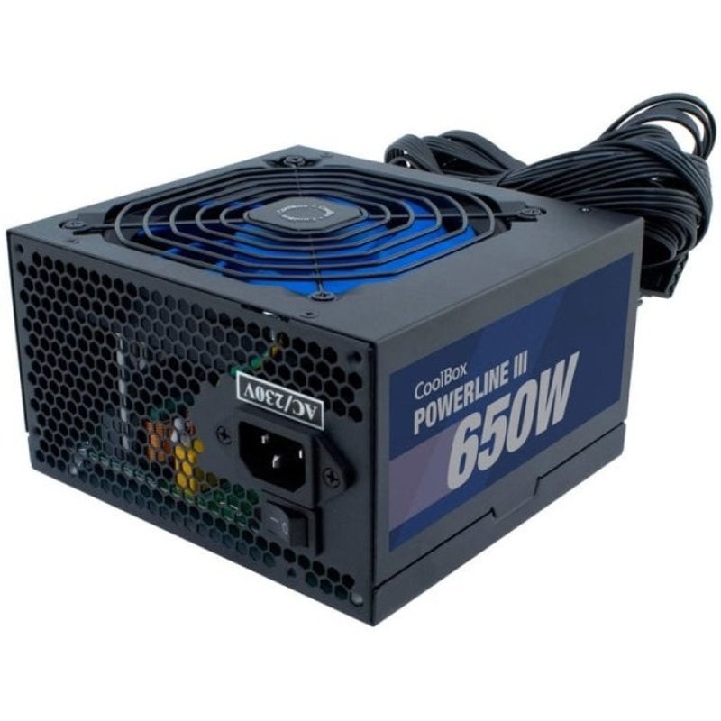 Alimentation électrique Coolbox Powerline 3 650 650W Efficacité 85%