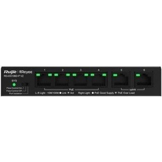 Switch Ruijie RG-ES106D-P V2 6 Ports Fast Ethernet PoE Haute Fiabilité Non Géré