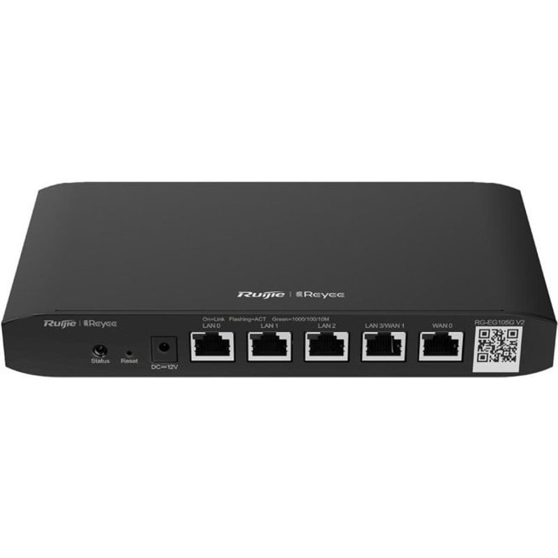 Router Ruijie Networks RG-EG105G-V2 Ethernet WAN Gigabit Ethernet 100 utilisateurs