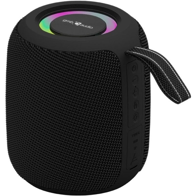 Enceintes Gembird Portables Inalámbricos BT 8W con Efecto Luz LED RGB