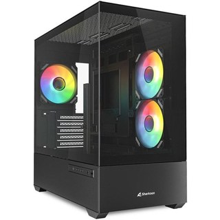 Boîtier Sharkoon MK6 RGB Midi Tower PC Blanc Micro ATX Avec Ventilateurs RGB