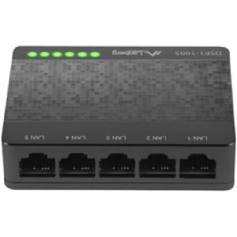 Switch Lanberg DSP1-1005 Non Administré 5 Ports Gigabit Ethernet Full Duplex