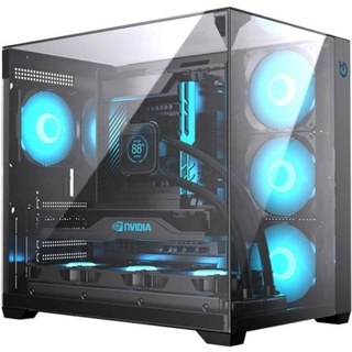 Boîtier Gaming Hiditec SKY ATX Triple Verre Tempéré Refroidissement Avancé