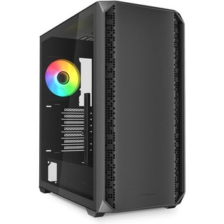 Sharkoon AK2 RGB Boîtier PC Midi Tower Noir Compatible ATX, Micro-ATX, Mini-ITX