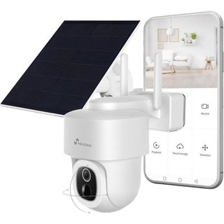Caméra de surveillance Nivian NVS-IPC-08-BATSOLAR-L 2.5K Vision Nocturne Extérieure IA Alarme