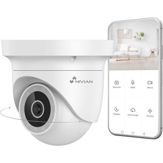 Caméra de surveillance Nivian NVS-IPC-0H4D-L 2K Vision Nocturne Intérieur et Extérieur