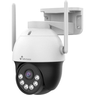 Caméra de surveillance NIVIAN NV-MOTOCAM30-W6 2K Vision Nocturne Extérieure Détection IA Audio
