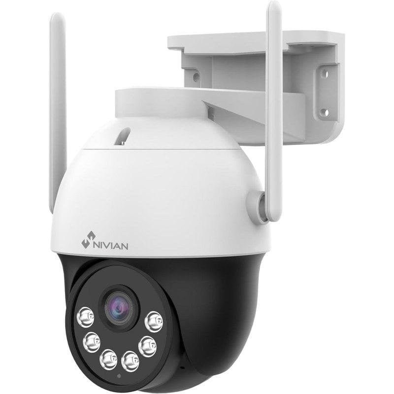 Caméra de surveillance NIVIAN NV-MOTOCAM30-W6 2K Vision Nocturne Extérieure Détection IA Audio