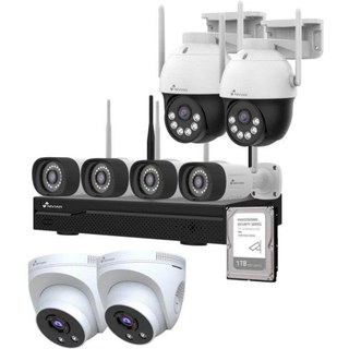Caméra de surveillance Nivian NV-KIT1030W6-8MDCAM-1 To 2.5K Vision Nocturne Intérieur