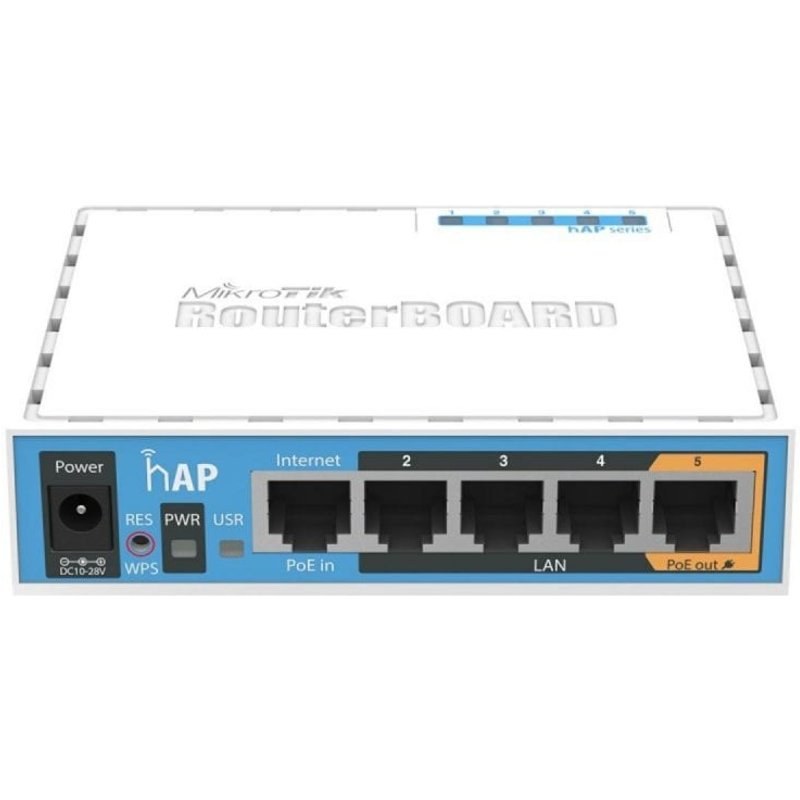 Cloud Router Switch MikroTik hAP 2.4 GHz PoE Blanc RB951UI-2ND