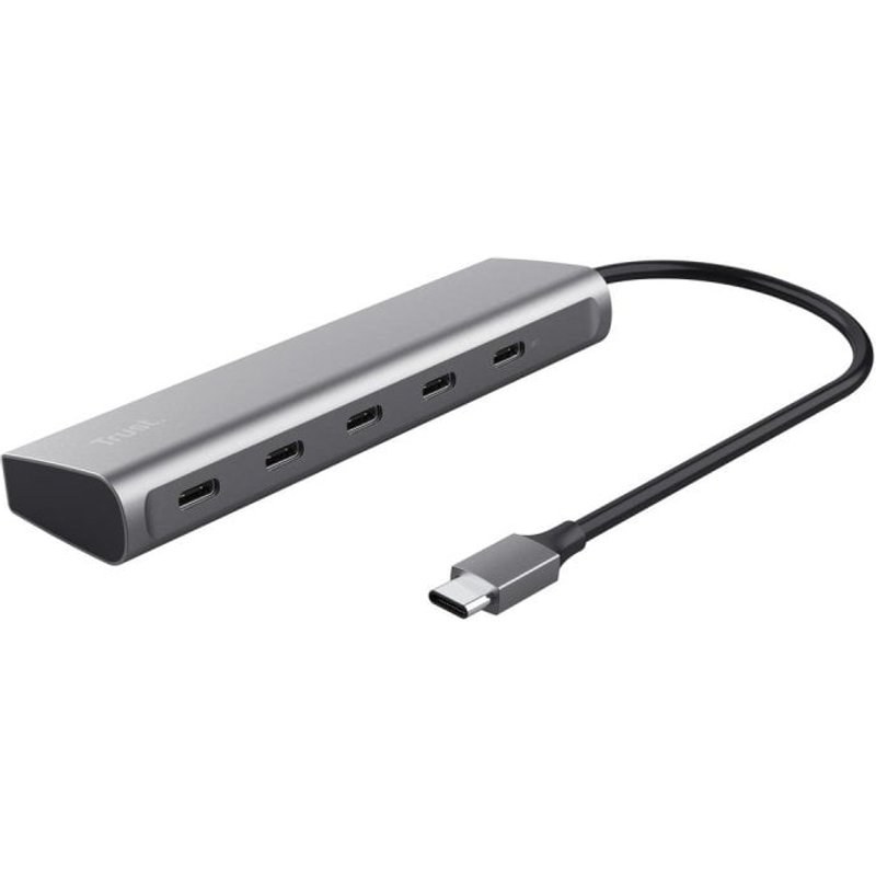Hub USB-C Trust Halyx 5 ports 5 Gbps modèle avec 100W PD