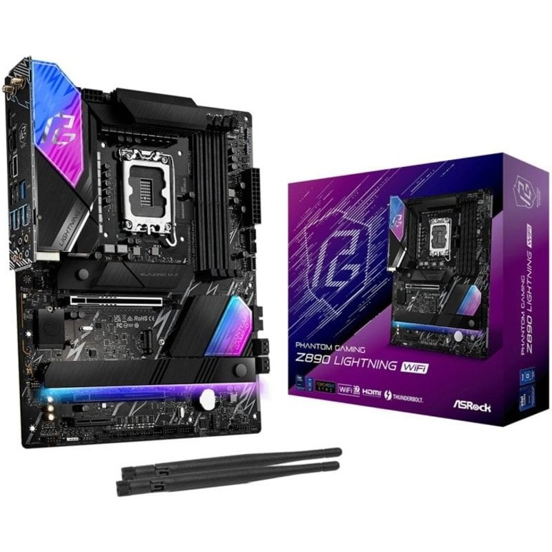 Placa Base ASRock Z890 Lightning Wi-Fi Intel Z890 Socket 1851 ATX