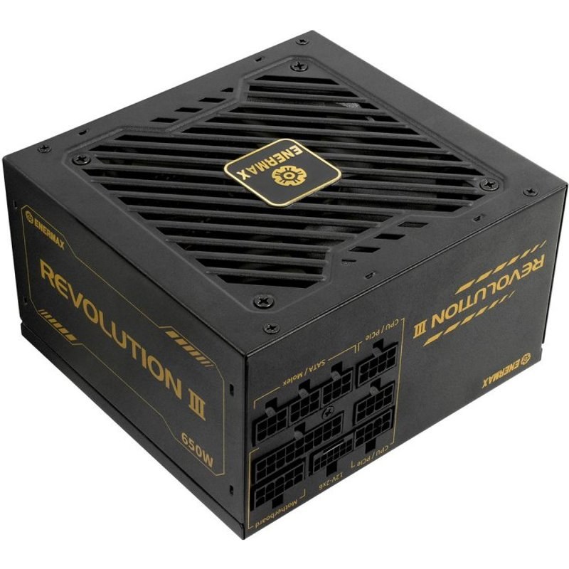 Alimentation Enermax Revolution III 650W ATX 80 PLUS Gold Modulaire Noir