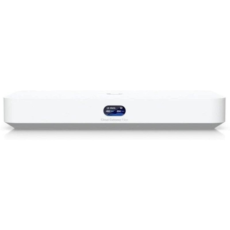 Routeur Ubiquiti UCG-Fiber Fibre 10GBPS ARM Cortex PoE LCM Blanc