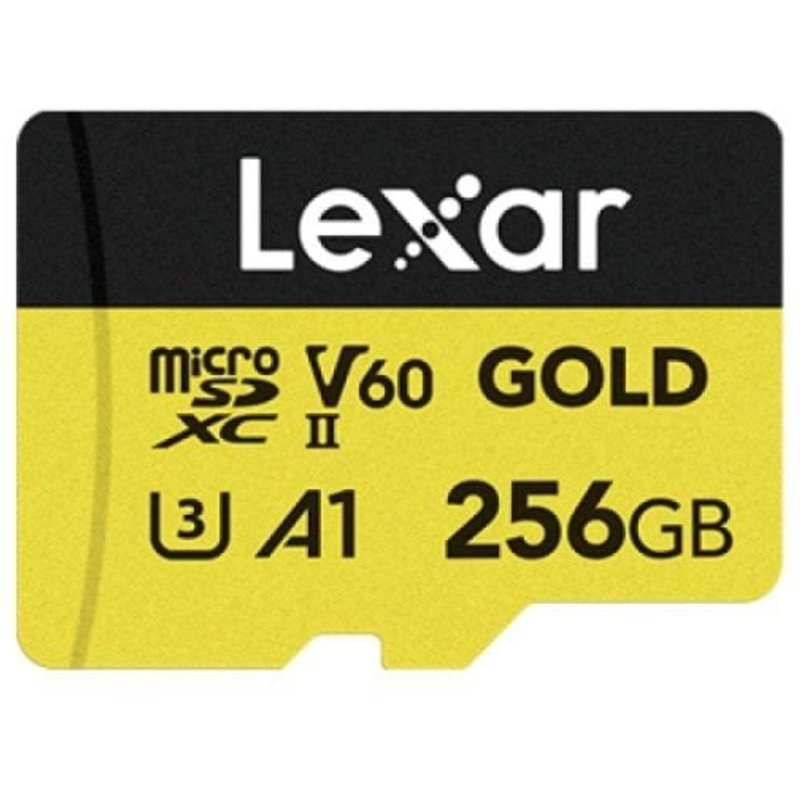 Lexar Professionnel GOLD 256 Go MicroSDXC UHS-II 280 MB/s 180 MB/s Class 3 (U3)