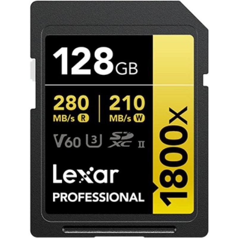 Lexar Professional 1800X 128 Go SDXC UHS-II 280MB/s 210MB/s