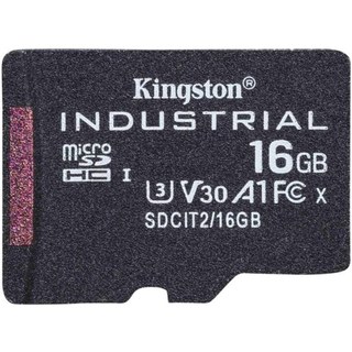 Carte microSD Kingston 16 Go Industrial UHS-I Classe 3 V30 A1
