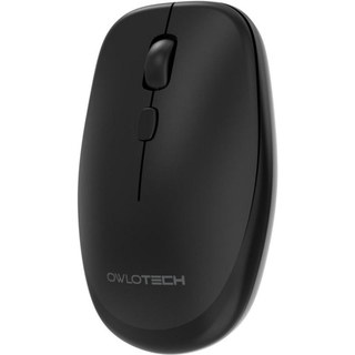 Souris Owlotech M200 Wireless 2.4 GHz Bluetooth 6000 DPI Noir Slim USB-C silencieuse