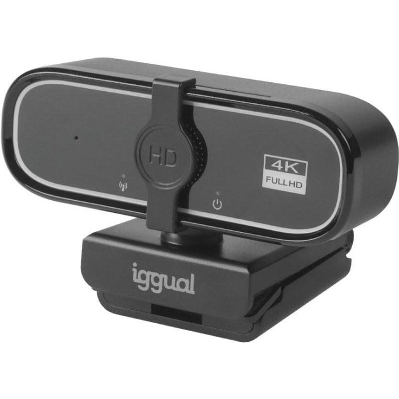 Caméra iggual USB 4K UHD WC3840 8 MP 3840 x 2160 Pixeles Noir