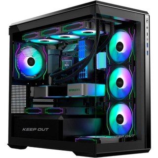 keep-out Boîtier PC Gaming KeepOut XC-905 PRO+ Micro-ATX/ITX en Verre ARGB Noir