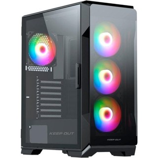 keep-out Boîtier Gaming Keep Out XC-901 PRO Noir ATX E-ATX ITX avec Éclairage ARGB