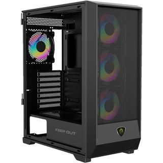 keep-out Boîtier PC KeepOut XC-501 MESH Noir ATX/Micro-ATX/ITX avec Éclairage ARGB
