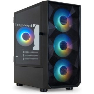 tooq Seizure Caja Minitorre Gaming TQGCC901-B Mini Tower Acero Negro Multi RGB