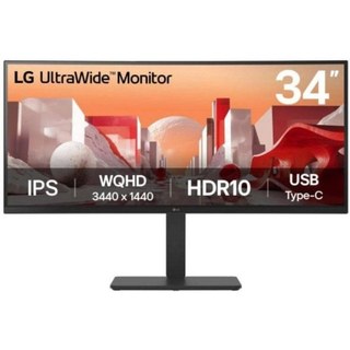 Moniteur LG 34BA75QE-B 34" Wide Quad HD 3440 x 1440 IPS Courbe 5 ms Noir