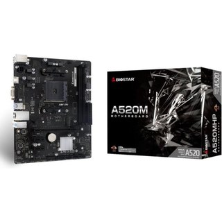 Carte Mère Biostar A520MHP AMD Ryzen 3000/4000/5000 jusqu'à 64 Go DDR4-SDRAM