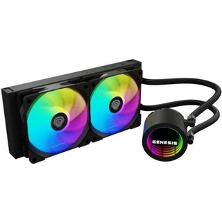 Refrigeration Liquide Genesis NLG-2319 2 Ventilateurs RGB Multicolore Noir