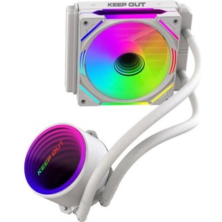 keep-out Refroidisseur liquide KeepOut XWC-120W 12 cm ARGB 800-1800 RPM Blanc